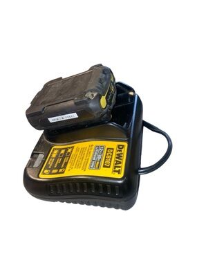 DEWALT Black and Yellow Battery Charger with dewalt compatible Battery Pack